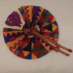 BRAND NEW AFRICAN PRINT FAN